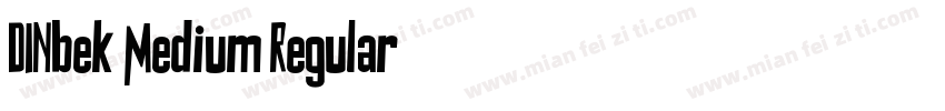 DINbek Medium Regular字体转换